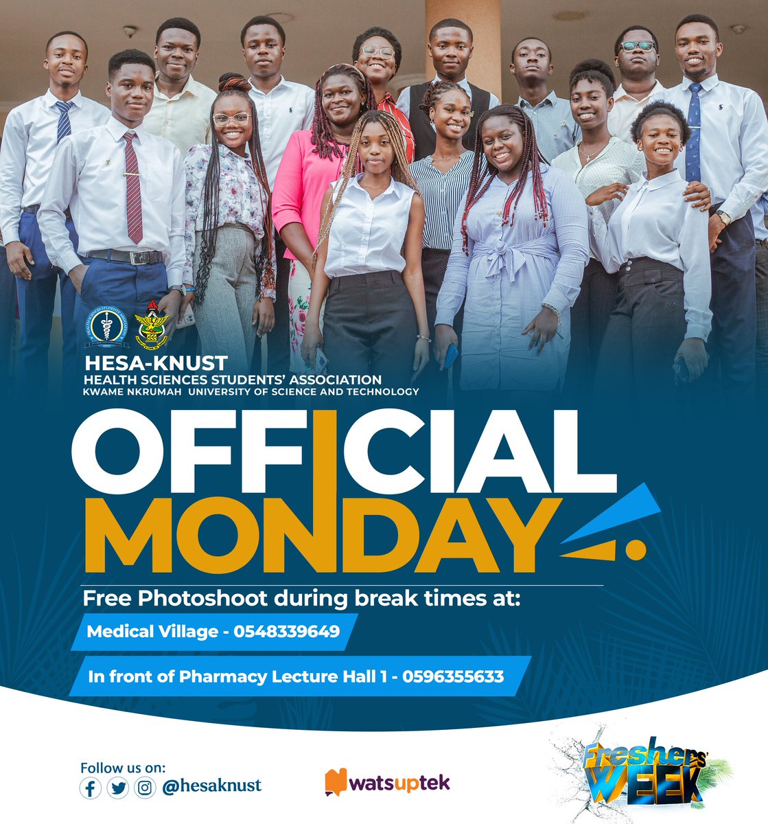 Dr__BBY's tweet photo. Kick-starting our adventure week with OFFICIAL MONDAY!🤵🤵‍♂
Dress to impress in your finest corporate attire as we celebrate the beginning of our exciting journey.
Join us outside for a complimentary photoshoot to capture your stunning looks!📸🫶🏻

#KeepMoving
#AStepFurther https://t.co/Y0FLXtv9Ro