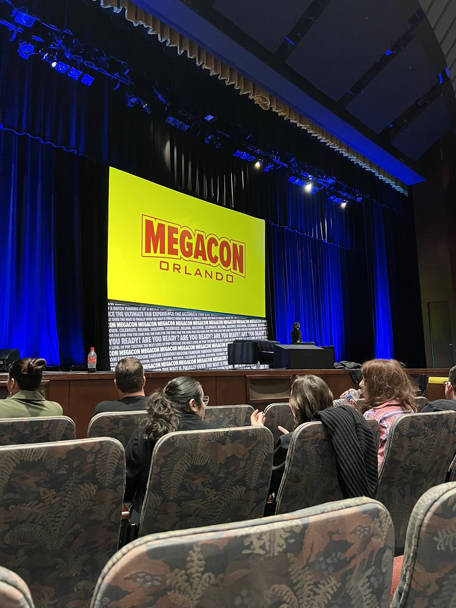 They’ve started loading the theatre for Tom’s panel 🥹 #MEGACONOrlando2024