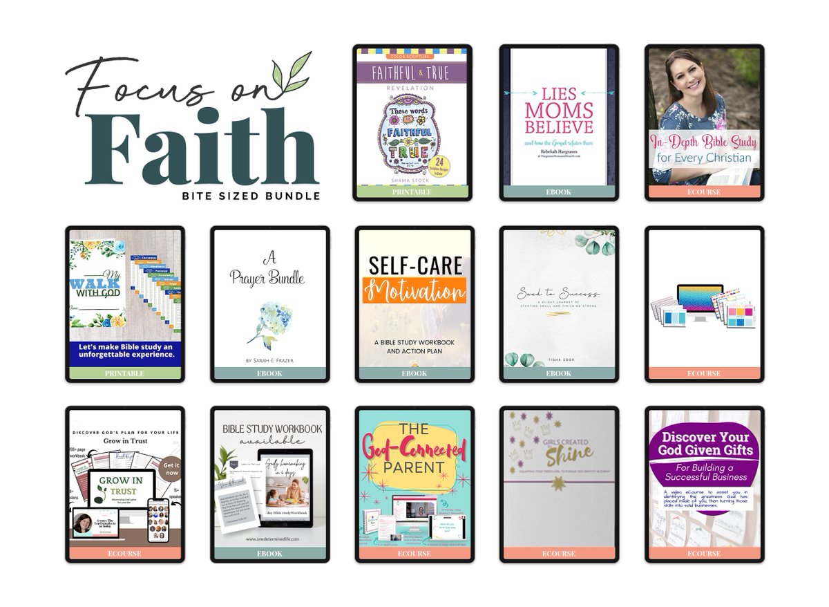 Pray, study your Bible, and grow in trust. Get your copy of the Focus on Faith Bite Sized Bundle for just $27 here: #heartcentered #Godcentered #ultimatebundles cynthiacrosby10.krtra.com/t/E7kfxsvzeZlF