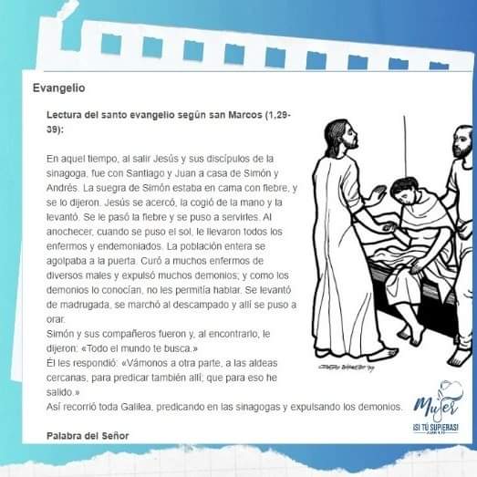 Evangelio según San Marcos 1,29-39

#santaEucaristía
#Evangeliosegunsanmarcos
#mujersitusupieras 
#guatemala🇬🇹 
#msts
#Tupalabramedavida 
#GloriaatiSeñorJesus