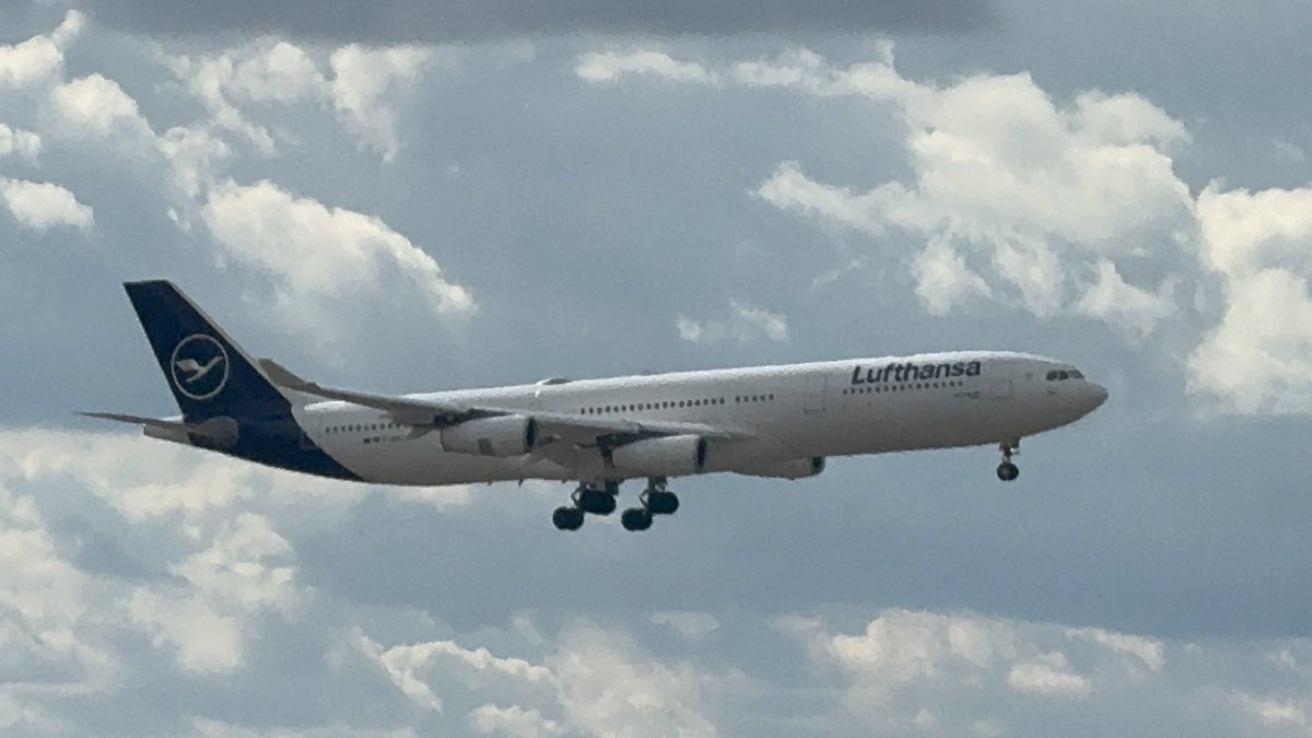 LassStats's tweet photo. GREAT SHOTS: The MIGHTY Lufthansa A340-300 lands once again at DFW Airport. First time i've seen it in 5 months!
(@DFWAirport ) (@lufthansa ) (@Lufthansa_USA ) (@A340Spotter ) #a340 #Dfwairport #dfwyes #planespotting #aviation #aviationphotography #aviationlovers @xaviation https://t.co/PlO57AXyFy