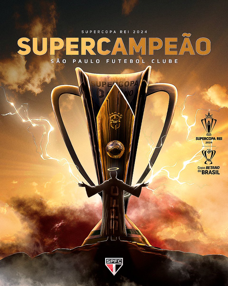 A #SuperCopaRei tem um novo dono: <a href="/SaoPauloFC/">São Paulo FC</a>!  🔴⚪⚫ O Tricolor Paulista conquista mais um título para coroar a sua história! 🏆

Salve o Tricolor Paulista
Amado clube brasileiro
Tu és forte, tu és grande 🎵