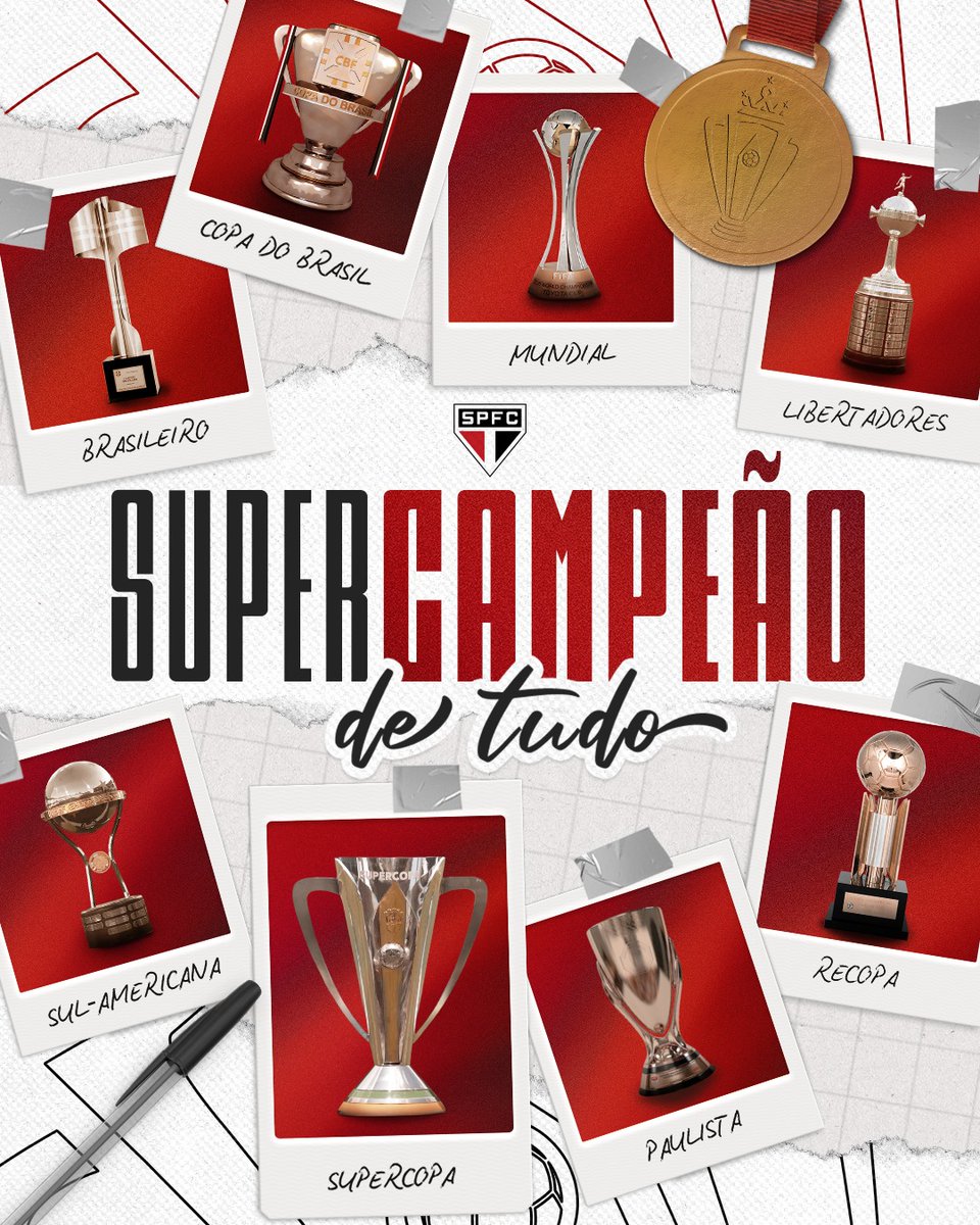 ÉÉÉÉ CAMPEÃOOOO!! 🏆

Tem que respeitar! AQUI É SÃO PAULO!

#SuperCampeãoDeTudo
#VamosSãoPaulo 🇾🇪