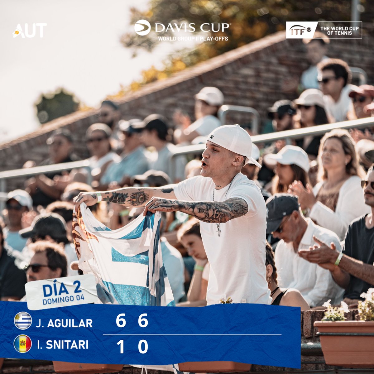 AUT_oficial's tweet photo. 💪🏻URUGUAY SE QUEDA CON LA SERIE 🇺🇾
Joaco Aguilar ganó el quinto punto de la serie vs Moldavia 🇲🇩 6/1 6/0

📸 @AgustinCamachoV 

#VamosUruguay #CopaDavis #DavisCup https://t.co/dghaQIduse