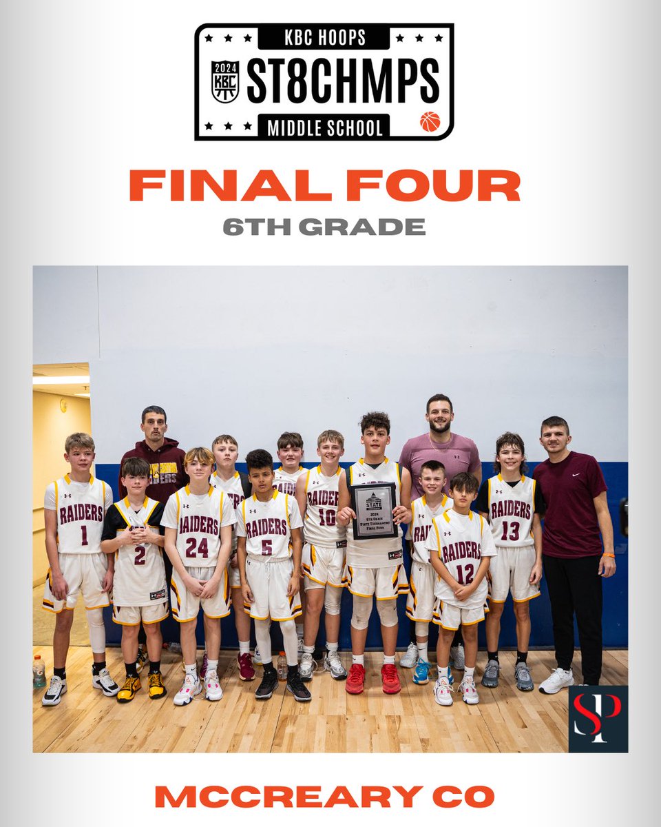Kentucky Basketball Commission (@kbchoops) on Twitter photo Congratulations to Paris and McCreary County for finishing in the Final Four at the KBC 6th Grade State Tournament ❗️❗️
#2024kbcst8 Congratulations to Paris and McCreary County for finishing in the Final Four at the KBC 6th Grade State Tournament ❗️❗️
#2024kbcst8