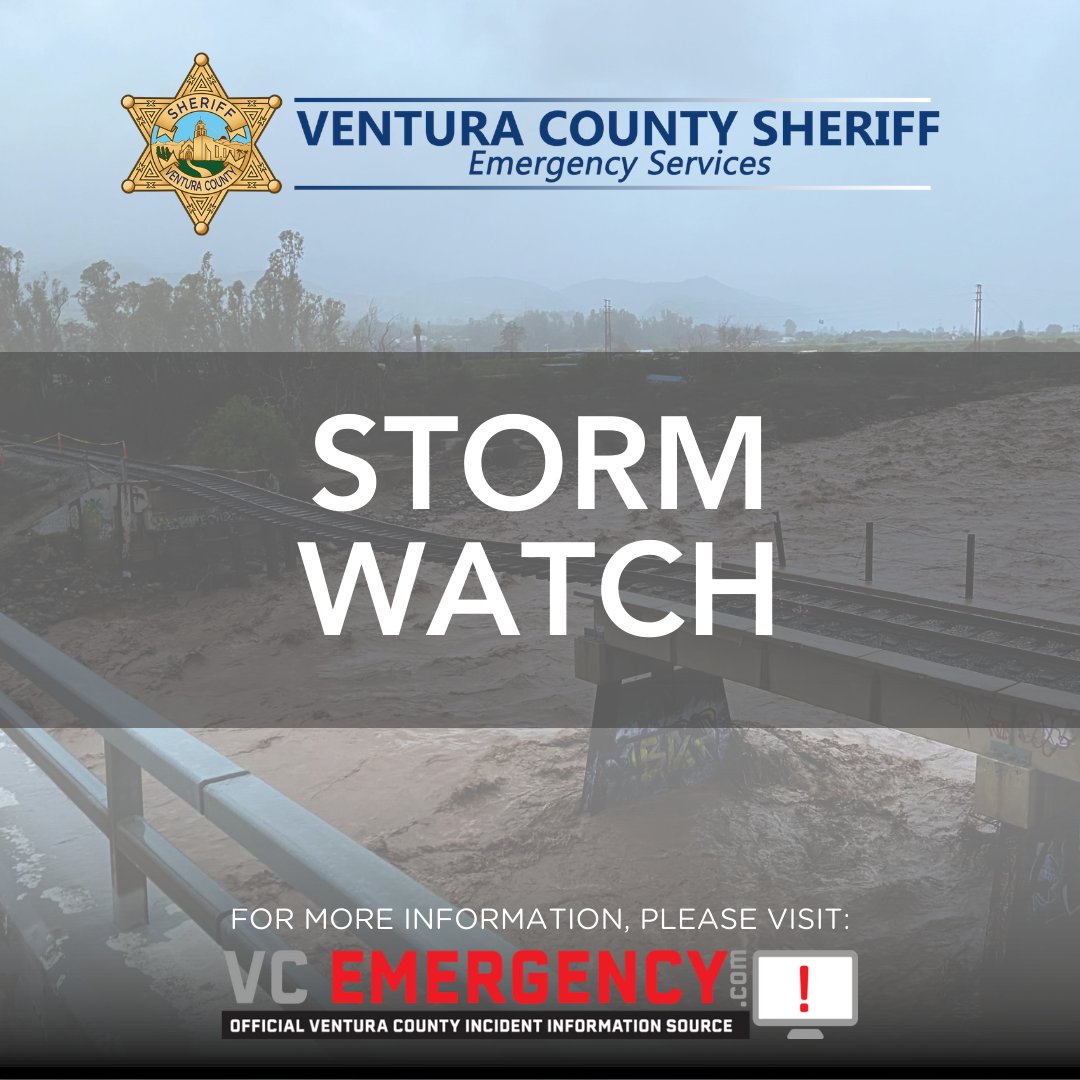 VENTURASHERIFF's tweet image. A major storm cell is heading for Ventura County. Watch out for flash flooding. Una gran tormenta se dirige al condado de Ventura. Tenga cuidado con las inundaciones repentinas.  vcemergency.com.
#VCSheriff #VCOES #FloodWarning