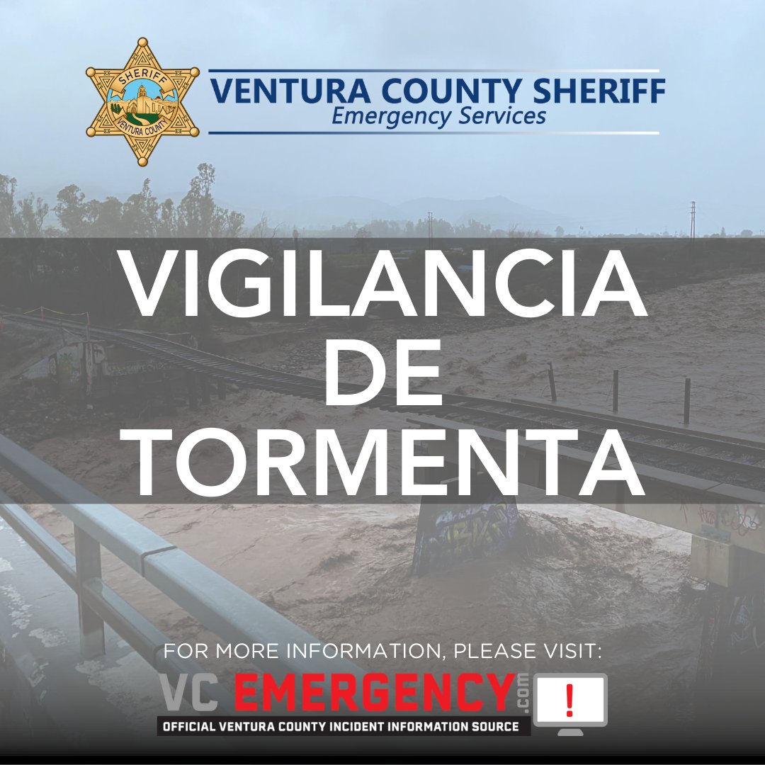 VENTURASHERIFF's tweet image. A major storm cell is heading for Ventura County. Watch out for flash flooding. Una gran tormenta se dirige al condado de Ventura. Tenga cuidado con las inundaciones repentinas.  vcemergency.com.
#VCSheriff #VCOES #FloodWarning