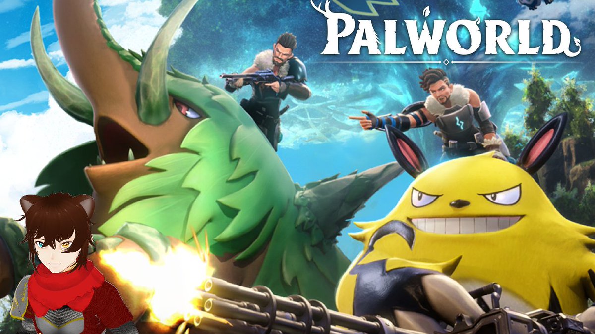 AC_PROJECTNZ's tweet photo. LIVE NOW (EN/NZ) Pals with Guns (Palworld #7) #NZSTREAMER #PARTTIMEVTUBER https://t.co/0kvL1wdqrt &amp; https://t.co/PknDbkbM3v https://t.co/WJL4E2KxKk