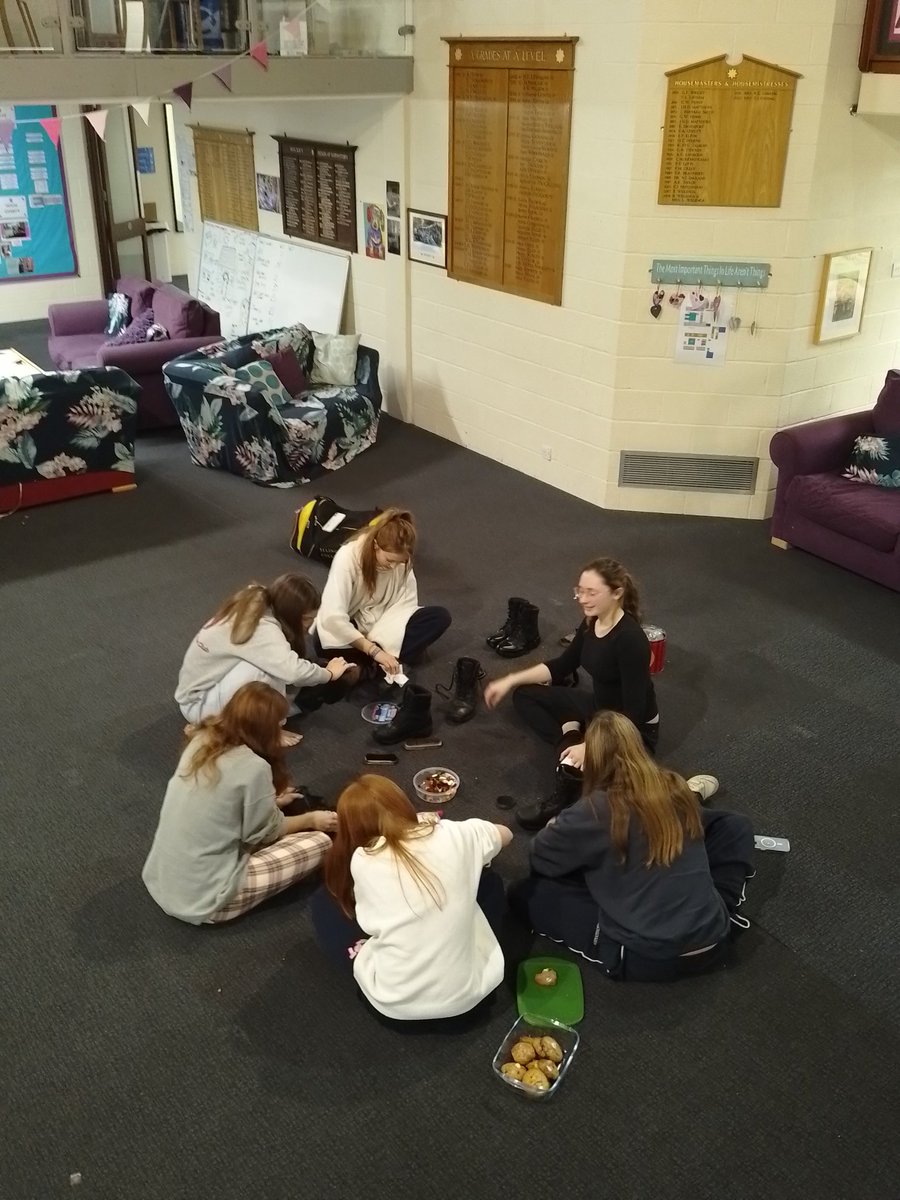 Tuppy Hobbs leading our 4th Form with focused boot shining before the annual CCF Drill Competition on Wednesday. Come on the Anglesey!