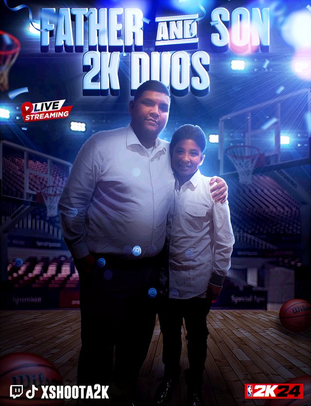 xKAREEM2K's tweet photo. What: First Father Son duo stream on #nba2k 🚨 
When: Friday Feb 9th at 8:30pm est
Where: https://t.co/9HIMGPKOUD
Why: To Be The first father son to ever do it!!
Who will be the first duo to ever drop off the first father son duo??
@STBclan ❤️🤍 https://t.co/94MAiEbpm1
