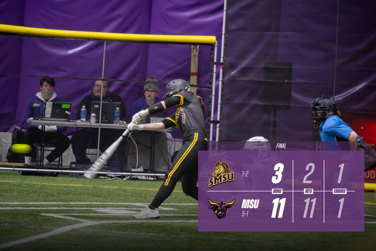Final | Izzy Hycnar hits her third game-winning hit of her young career, putting the Mavericks over the Mustangs 11-3 #RollMavs 🥎