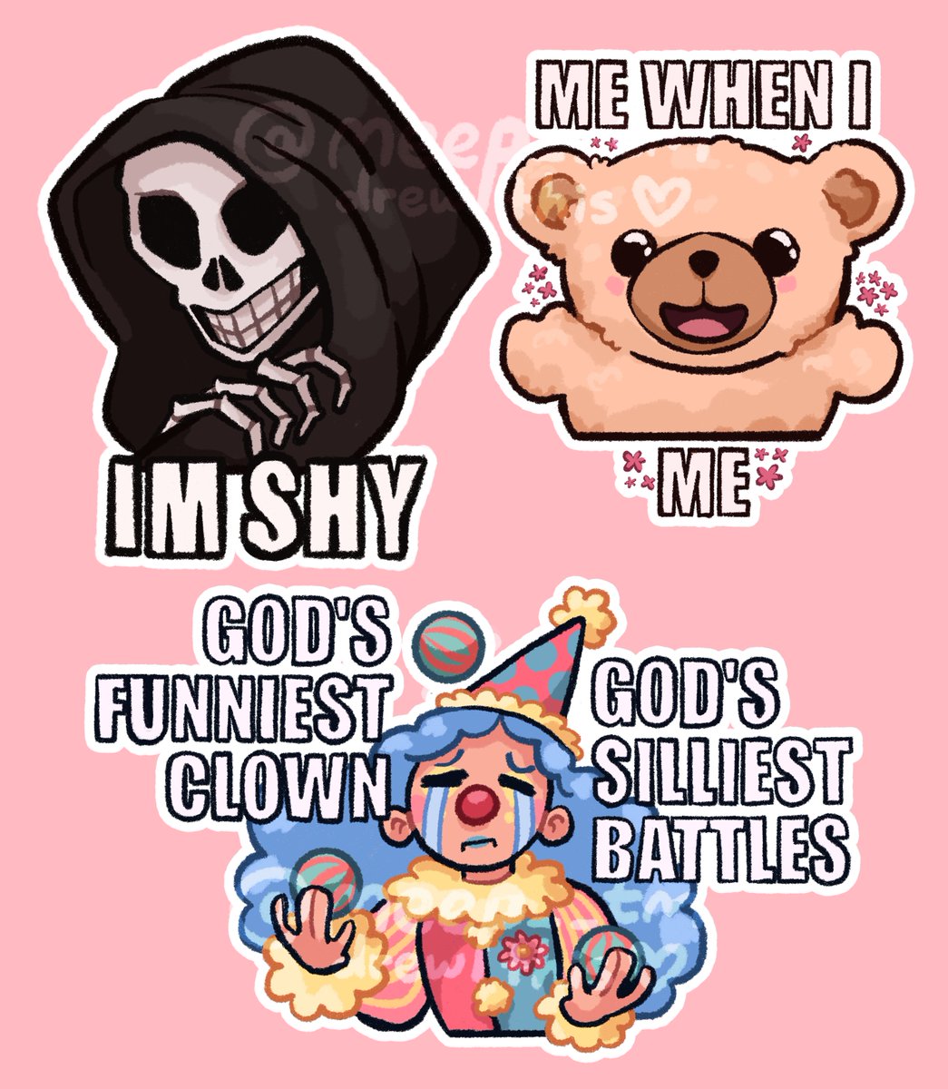 been designing stickers based on imgs that make me happy