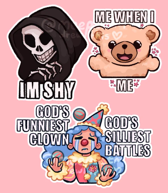 been designing stickers based on imgs that make me happy 