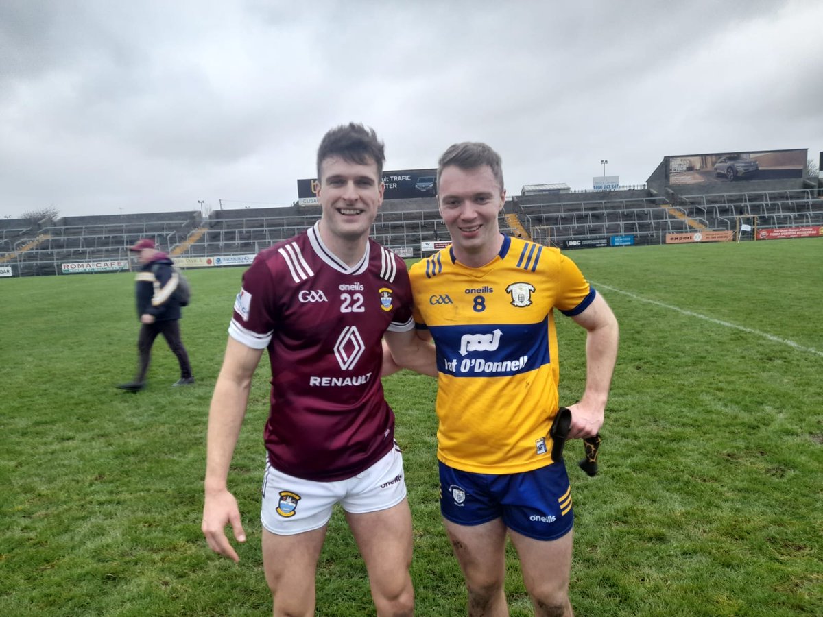 Congrats  To Robbie and Westmeath today but also a special mention to former All  White Gavin Murray who lined out for Clare today.  A lovely occasion for  the Murray family.