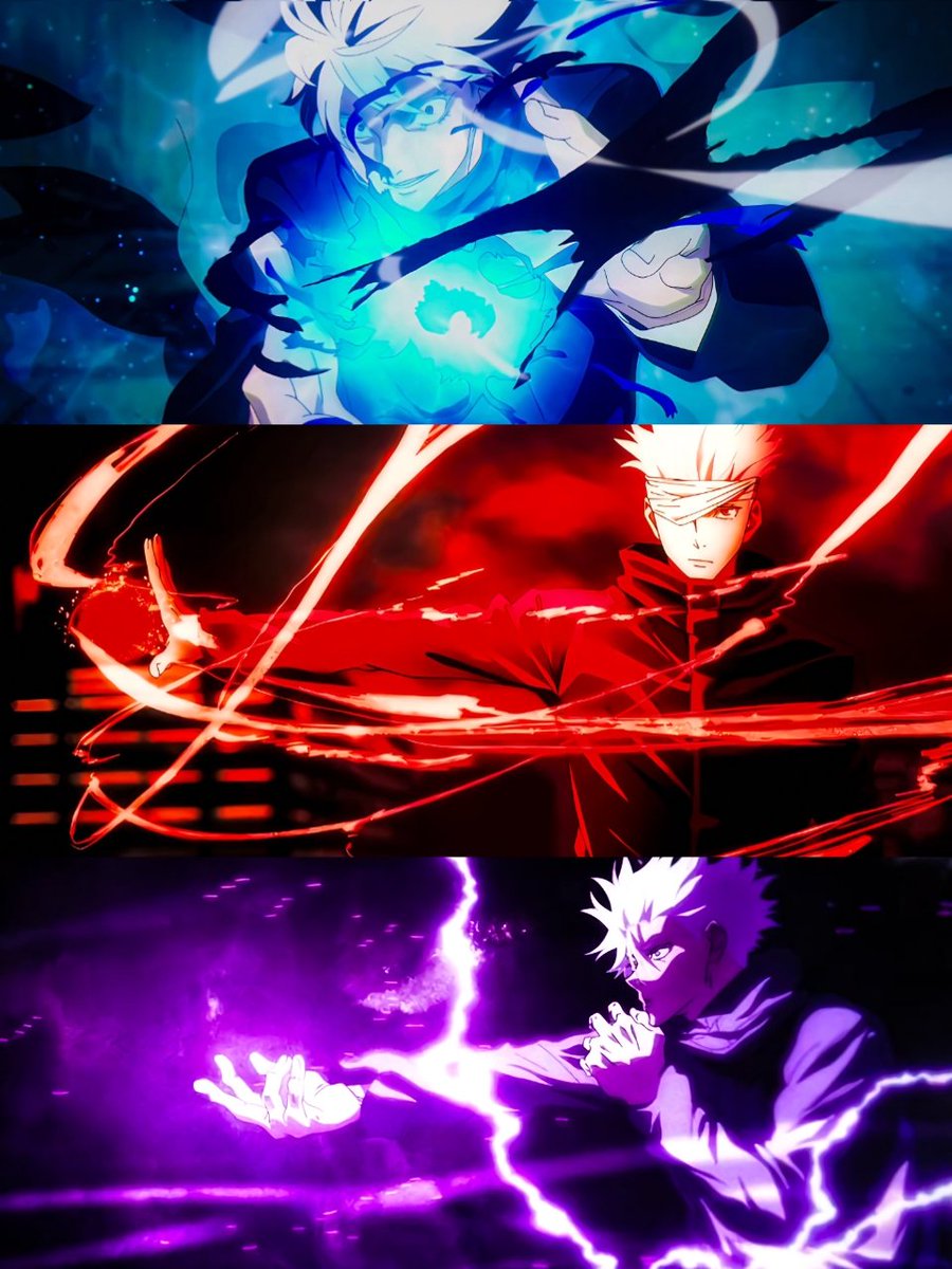 BLUE RED PURPLE Thread from Jujutsu Kaisen JJKPerfectShots Rattibha