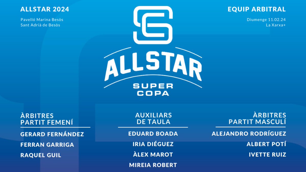 Junt amb el <a href="/Marcenesss/">Marceness</a> us hem preparat la Guía d'Estadística Avançada del All Star de la Super Copa Femenina que es jugarà aquest proper diumenge

📍Pavelló Marina Besòs
📅11/2/2024
⏰16:30

#SuperCopaBQ 🤝 <a href="/esportsenxarxa/">Esports en Xarxa</a> 

Disponible també en PDF: acortar.link/rO1Vbp