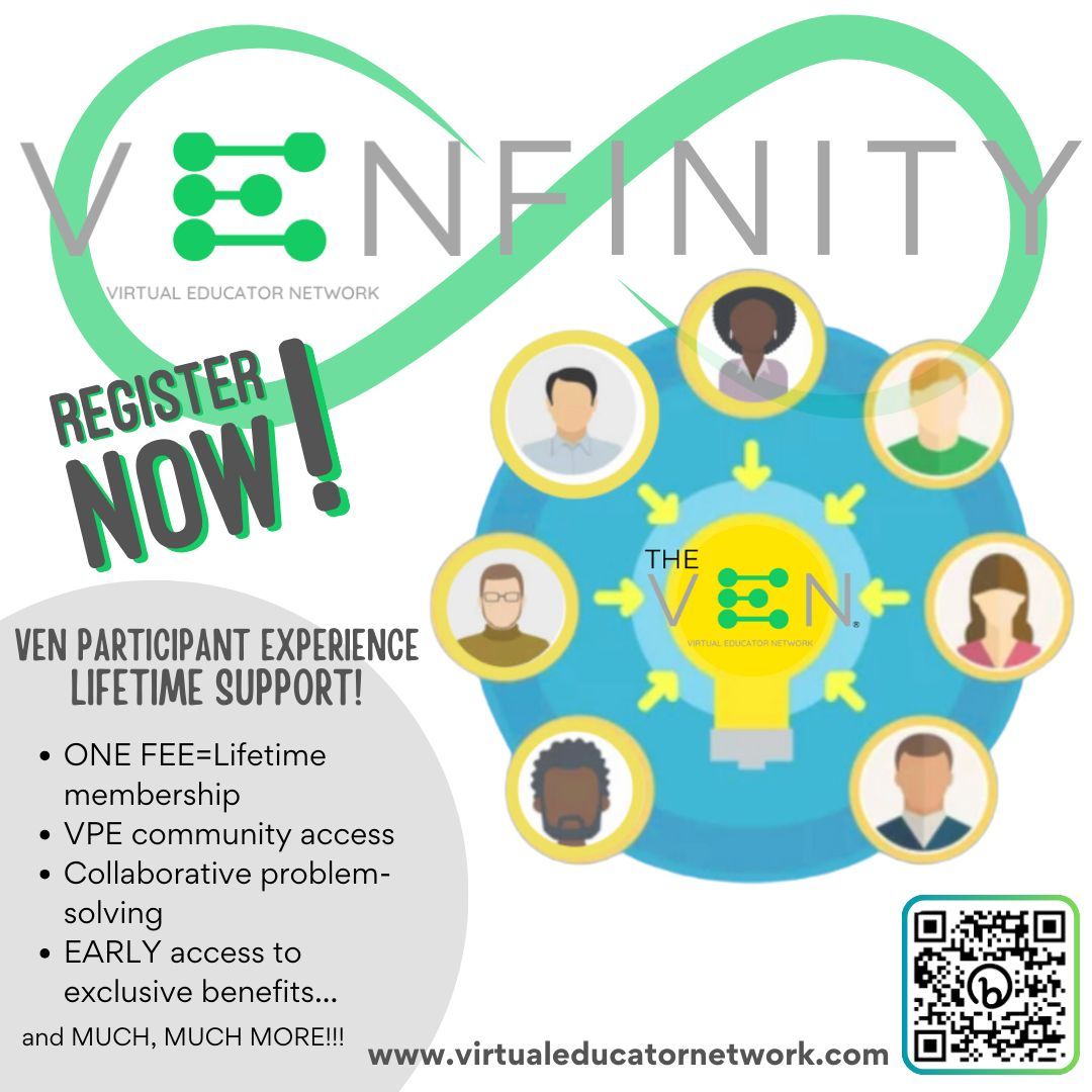 Have you signed up for VENfinity yet? Don't miss out. Grab your seat while spots are still available.
Meet VENfinity! Revolutionizing teacher support as we know it...
#teacherssupportteachers #teachersupport #venfinity #teachers #teachertwitter