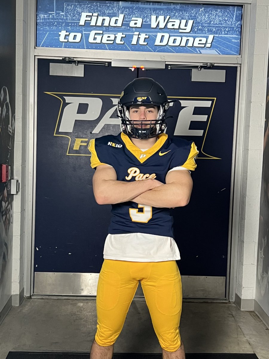 Kweeks_3's tweet photo. I am proud to announce that i will be continuing my academic and athletic career at Pace University. I would like to thank all my coaches, family members, and teammates who have helped me along the way.@Andy_Rondeau_1 @Ground_2_Pads @PaceUFootball1 @FBKingsmen https://t.co/1KhbZMWCGu