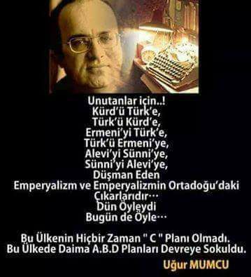 İtirazı olan ,Vatan hainidir..
#UgurMumcu.