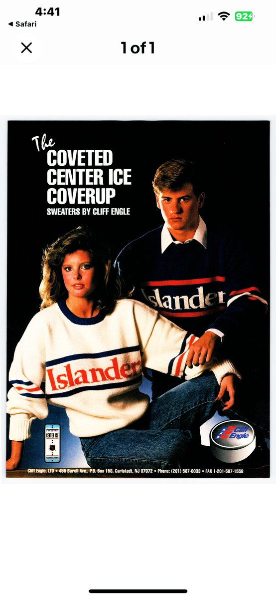 The “must-have”look of the late 80’s/early 90’s on Long Island.

The trainers even wore these on the bench, these were sharp!

#sweaterseason #isles #lgi #80s #90s