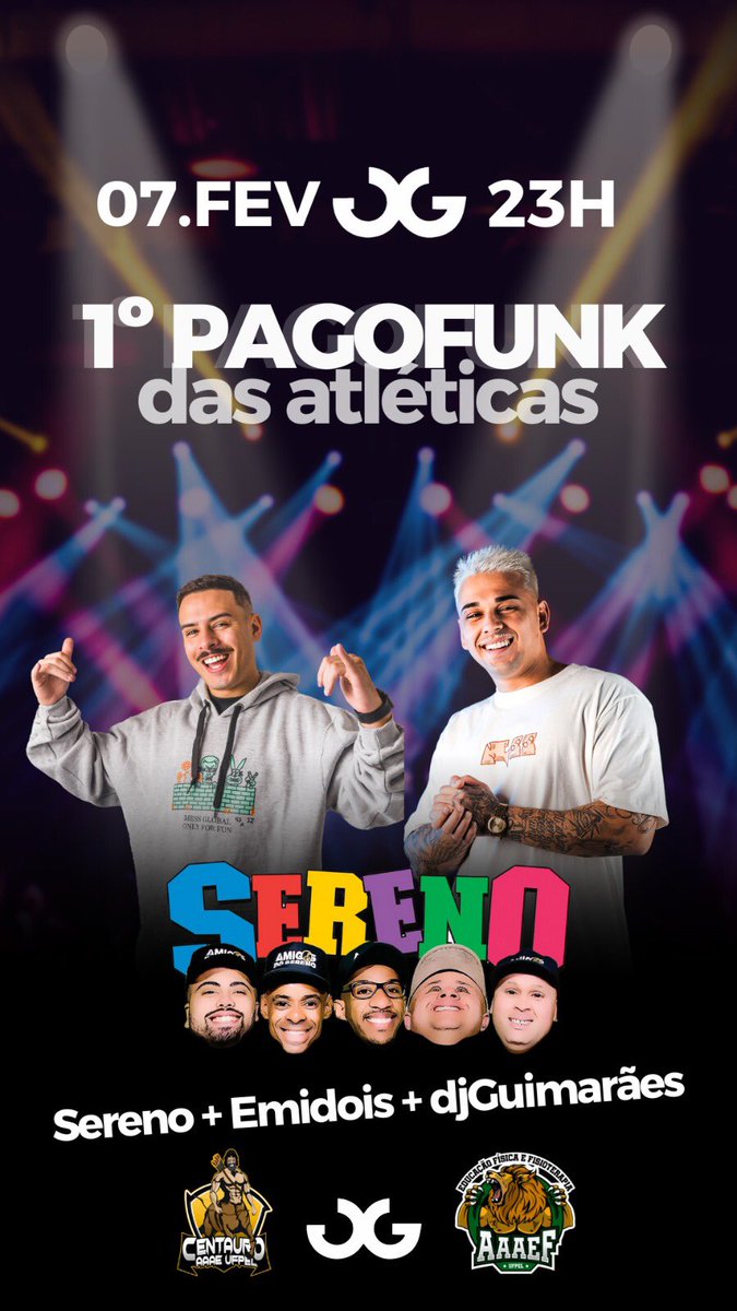 aaaefufpel's tweet photo. A ATLÉTICA NÃO PARA!!!!!!
Quarta-feira dia de pagofunk com a aaaefufpel e centauro, INGRESSOS COM OS NOSSOS DIRETORES E COMISSÃO DE EVENTOS, vem com a gente que o pré carnaval tá garantido 🔊🫵🎤🎟️ https://t.co/ppI6q2tgrz