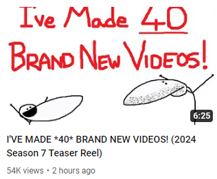 GradeAUnderA, who hasn't uploaded on his channel in two years recently made a video teasing his return with 40 new videos before AugieRFC came back