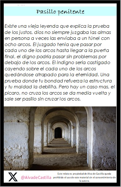 AlvadeCastilla's tweet photo. ✒️Pasillo penitente.
📷Cuando delante de ti no siempre tienes que tomarlo. Si paras y piensas tal vez encuentres otra forma de pensar.
#relatos
#Historia
#Cuento
#Fabula
#ALDCA https://t.co/cMQlu9fWOr