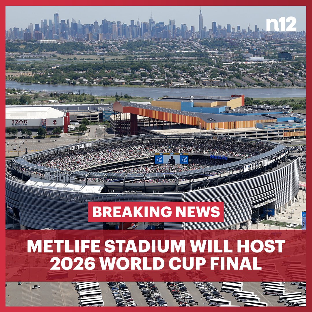 JUST IN: FIFA announced that MetLife Stadium will host the 2026 #FIFAWorldCup final. bit.ly/42nr01n