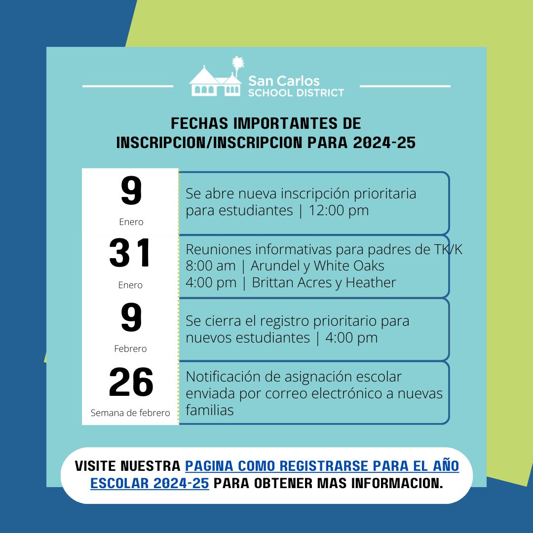 SCSD New Student Priority Registration for the 2024-25 School Year closes on February 9, 2024. If you have a student who will be NEW to the district next year, register them for school during our Priority Registration window. scsdk8.org/apps/pages/Reg…