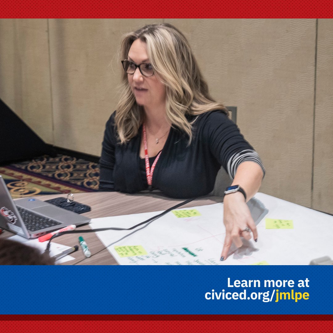 CivicEducation's tweet photo. Itβs a rainy day here in Southern California β but thatβs not stopping these #teachers from learning and teaching how to deliver effective #civics instruction to English learners, students with disabilities, & students of color at the #JMLPE Workshop. π https://t.co/JBQFz922gJ https://t.co/JbHO23EPfb