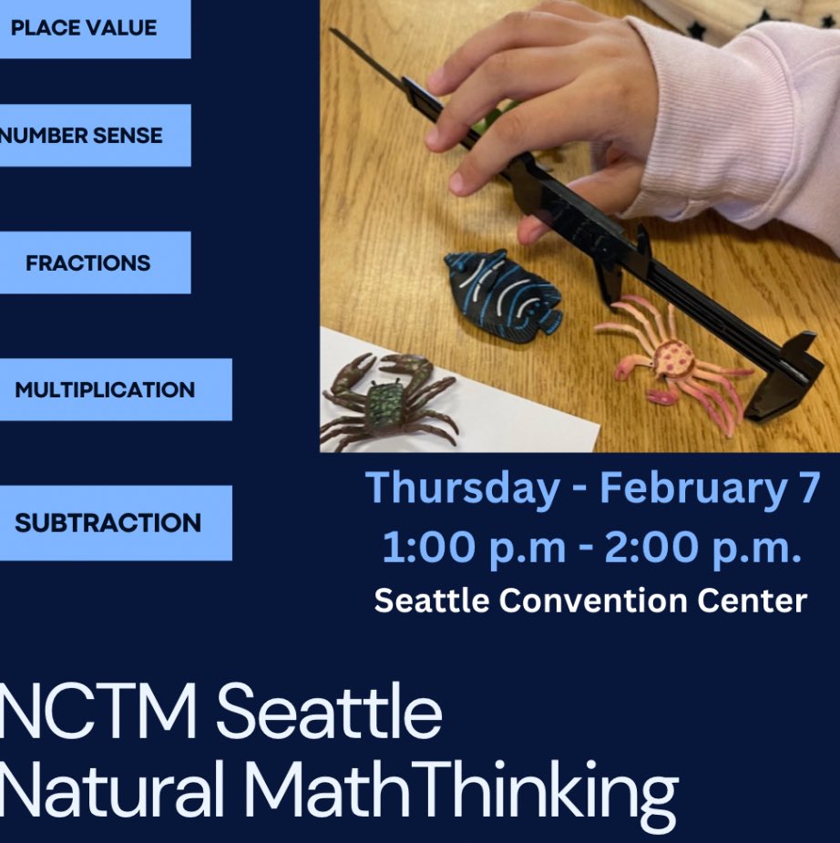 Join my session and solve all your math problems in 60 minutes. Maybe. #nctmsea24 
@nctm #math #cgimath