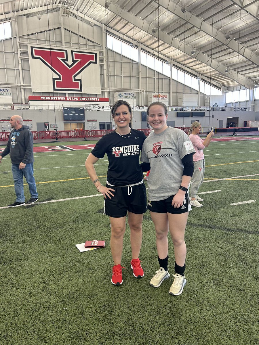 An amazing experience @ysuWsoccer ID camp today. Great team culture, facilities, campus + staff. Thank You Coach Shrum, Green, and Maryskova for allowing me to come + Thank you to Coach Orner from Slippery Rock and Coach Gutierrez from Mercyhurst for coming to watch us play.