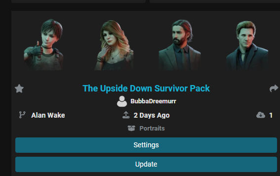 BubbaDreemurr's tweet photo. The Upside Down Pack is now up on Nightlight! All survivor portraits faithfully recreated with the lighting of Hawkins National Laboratory! #dbd #dbdart #dbdfanart #nightlight #portraitpacks #dbdrender #blender
Link: https://t.co/ru2jWKOU5p https://t.co/ryLBqr3jG1
