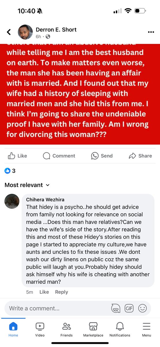 u_nice08's tweet photo. @DerronEShort Why did you delete and block me .We know you are the Hidey stop posting your marriage problems .Talk to your wife and solve your issues, thats what mature married man does. https://t.co/vv3TpVQZMp