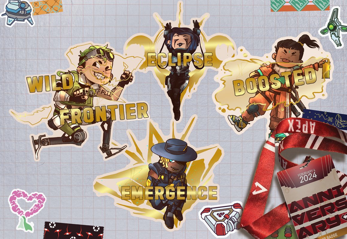 Here are my additions to this great zine! Happy 5th anniversary <a href="/PlayApex/">Apex Legends</a> ! 🤘💚
[#ApexLegends #Apex5thAnniversary]