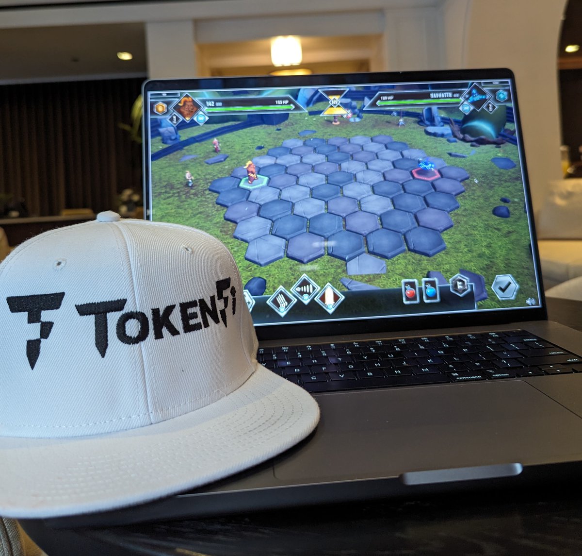 Happy Sunday, Vikings! The #FLOKI team never rests, here we are testing the epic #VALHALLA patch release! 🔥 And hey, check out the sneak peek of the #TokenFi cap we're toying with!?🧢 Should we release it soon? 🚀 Share your Floki merch - tag us! ⚔️ shopfloki.com