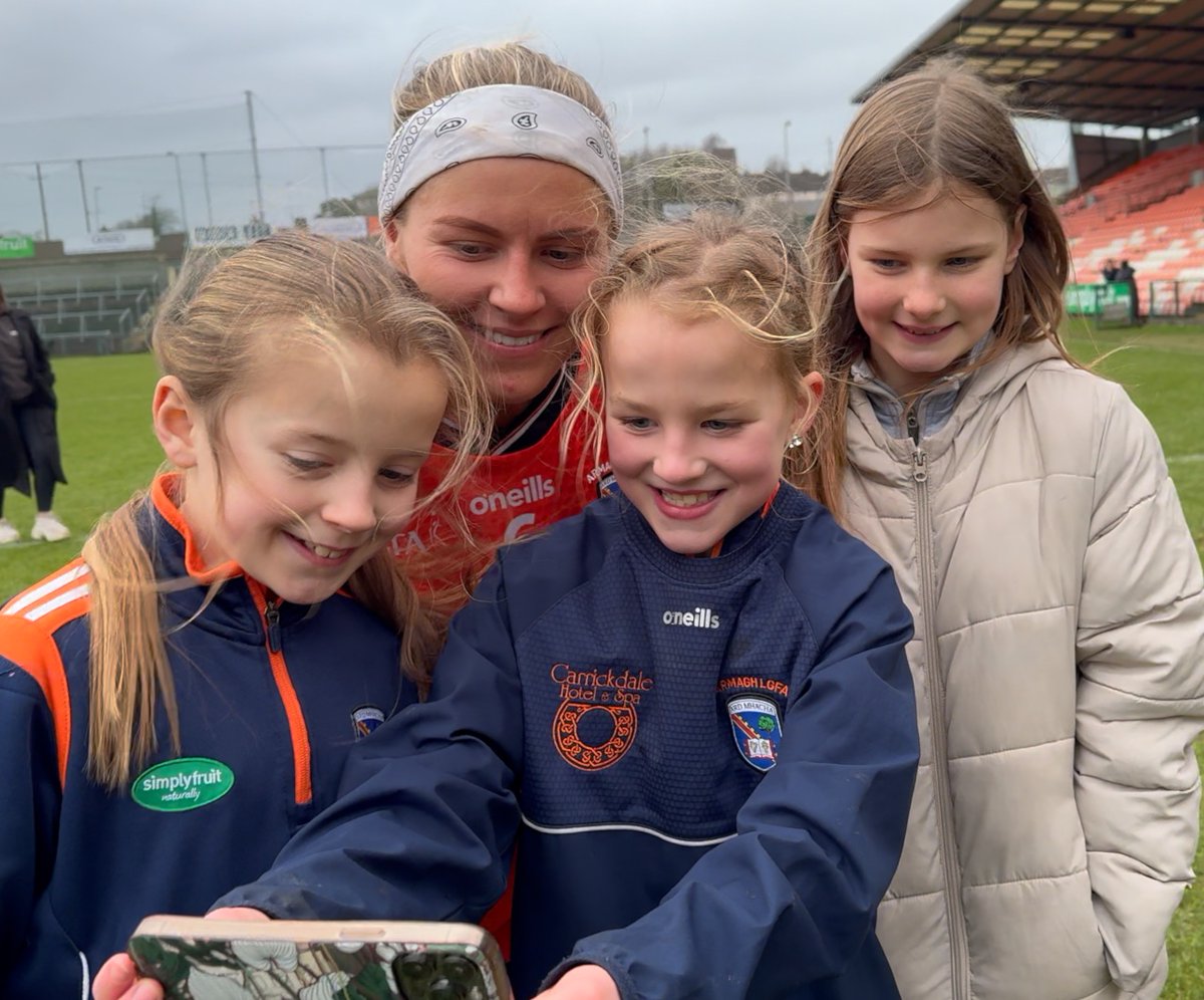 JeromeQuinn's tweet image. Today was Armagh's first win over Galway in at least 13 years.. 

Armagh have now won 11 consecutive League games since the 2022 Division 2 Final..

..Lauren McConville (pictured) played her 97th game, and they go to Meath next in a 'Top of the Table' clash. 

#StatAttack