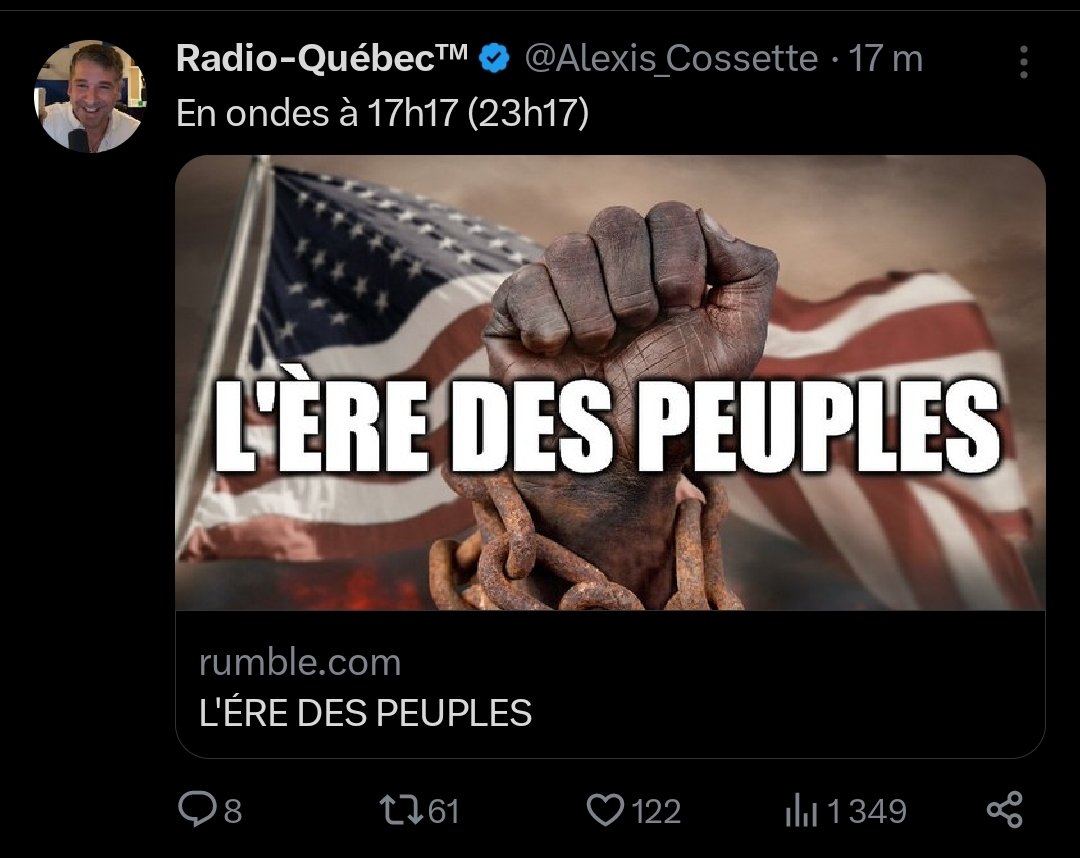 Rachel_Claveau's tweet image. #Radio_Québec &amp;gt; #Webjournal 

&quot;Le soulèvement des agriculteurs européens symptôme du mal anti-humain.&quot;

En direct sur X