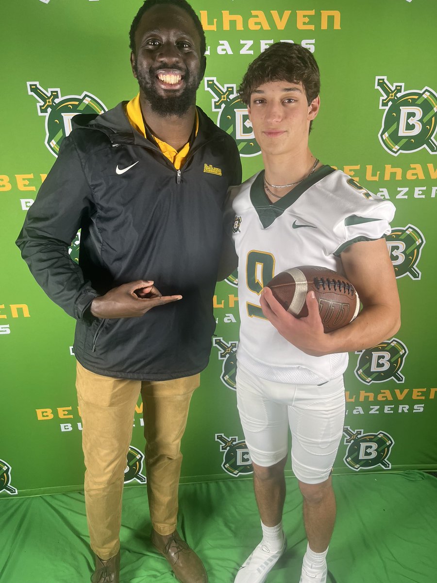 Brady Clark (@bradykclark) on Twitter photo After a great talk with <a href="/MAsagunla/">Mayowa Asagunla</a> I am blessed to receive an offer from <a href="/BelhavenFB/">Belhaven Football</a> ! <a href="/Sam_Vincent10/">Sam Vincent</a> @CoachWren25 <a href="/Coach_CDN2/">CJ Nightingale</a> <a href="/Brade_Ice/">Bradley Foley</a> <a href="/cha_cougarsfb/">Central Hinds Football</a> <a href="/CentralHinds/">CHA_Athletics</a> <a href="/Big_Rob_Saums/">Big_Rob_Saums</a> <a href="/McAwsomeFlash/">Connor McDavid</a> After a great talk with <a href="/MAsagunla/">Mayowa Asagunla</a> I am blessed to receive an offer from <a href="/BelhavenFB/">Belhaven Football</a> ! <a href="/Sam_Vincent10/">Sam Vincent</a> @CoachWren25 <a href="/Coach_CDN2/">CJ Nightingale</a> <a href="/Brade_Ice/">Bradley Foley</a> <a href="/cha_cougarsfb/">Central Hinds Football</a> <a href="/CentralHinds/">CHA_Athletics</a> <a href="/Big_Rob_Saums/">Big_Rob_Saums</a> <a href="/McAwsomeFlash/">Connor McDavid</a>