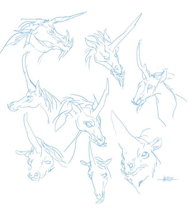 「Unicorns sketch page ! 」|Torokのイラスト