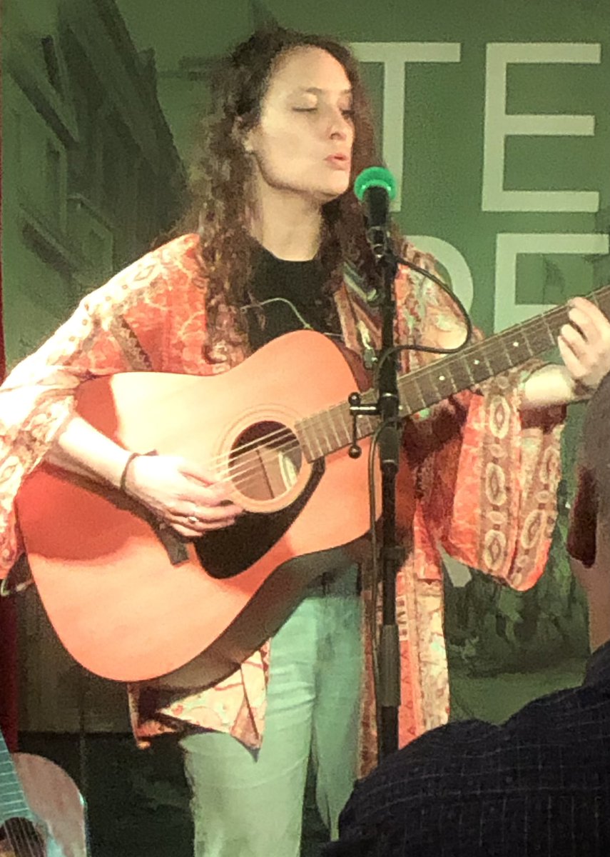 I booked to see @izzieyardley play @TemperanceCafe today on the basis of her excellent EP ‘Imposter’. She claims to have a “difficult relationship” with her voice. IMHO she should learn to love it more as it’s a remarkable one. A very talented musician and a very special evening.