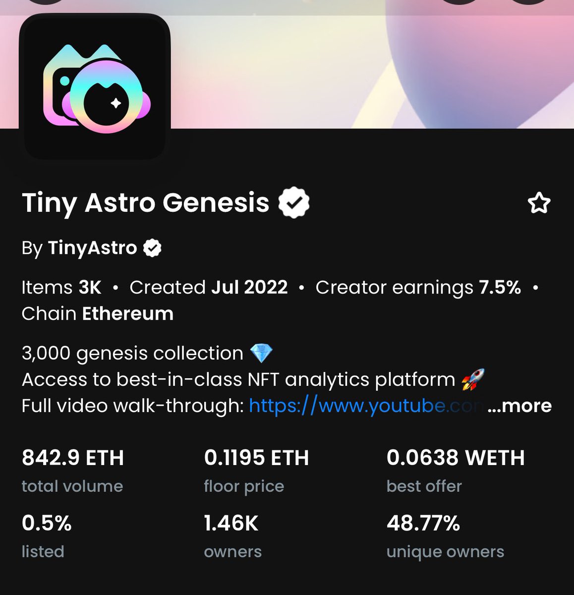 T.M.A (@tma_420) on Twitter photo A very long overdue shoutout to a friend who I deeply respect. Honestly, one of the best partners anyone could ask for and one of the most passionate builders I know <a href="/mintcollectible/">Mint CollectiblΞ</a>.
<a href="/tinyastroNFT/">Tiny Astro</a> analytics is perhaps one of the most underrated tools right now. The accuracy of A very long overdue shoutout to a friend who I deeply respect. Honestly, one of the best partners anyone could ask for and one of the most passionate builders I know <a href="/mintcollectible/">Mint CollectiblΞ</a>.
<a href="/tinyastroNFT/">Tiny Astro</a> analytics is perhaps one of the most underrated tools right now. The accuracy of