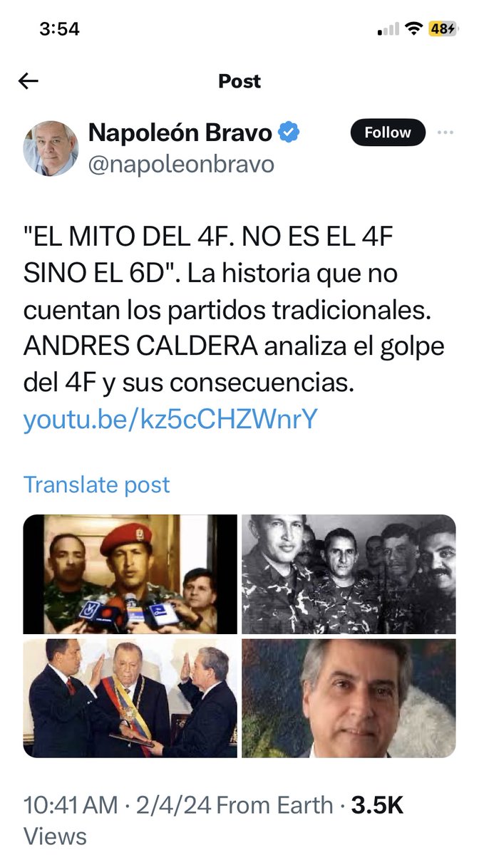 Andrés Caldera @AndresCalderaP es digno de lástima. Lleva en sus hombros un legado perverso, que estamos sufriendo todos los venezolanos. Los errores imperdonables de su padre, un individuo cuya ambición y odios pesaron más que su obligación de respetar la Constitución y defender