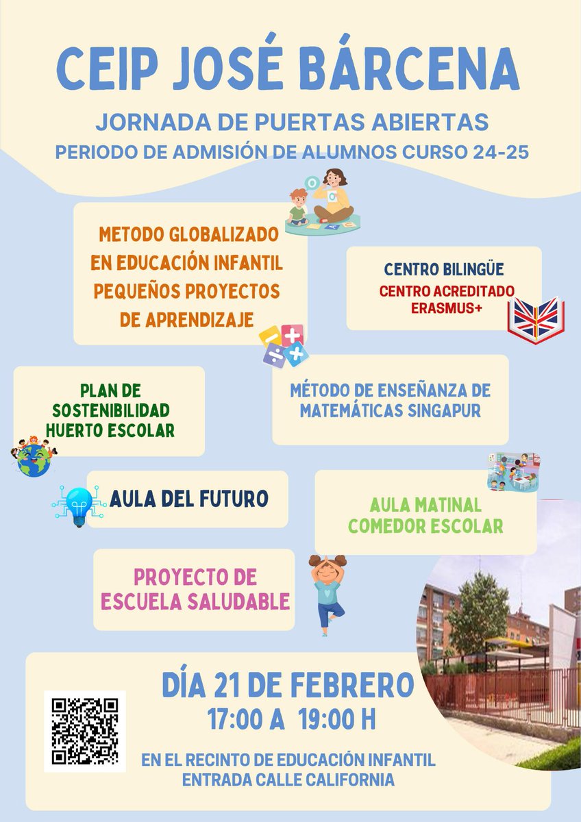 BarcenaCeip's tweet photo. Jornada de puertas abiertas. Próximo 21 de febrero de 17 a 19 h. https://t.co/yeNi0g2i4e