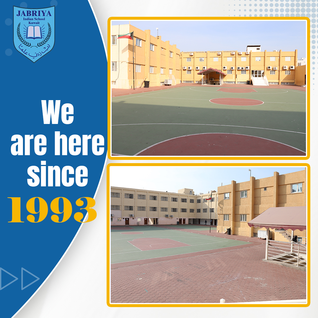 Did you know? JIS School has been providing a unique blend of the Indian CBSE system and the British system since 1993. Join us and be a part of our rich legacy!

For more details
jis.edu.kw
25340836
#jabriya_indian_school #EducationChoice #jabriyaschool #kuwait #JIS