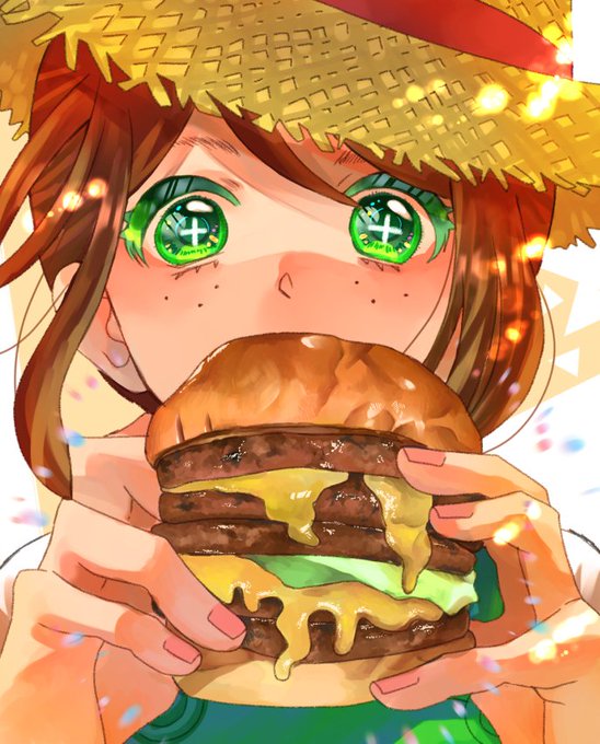 「前髪 ハンバーガー」のTwitter画像/イラスト(新着)