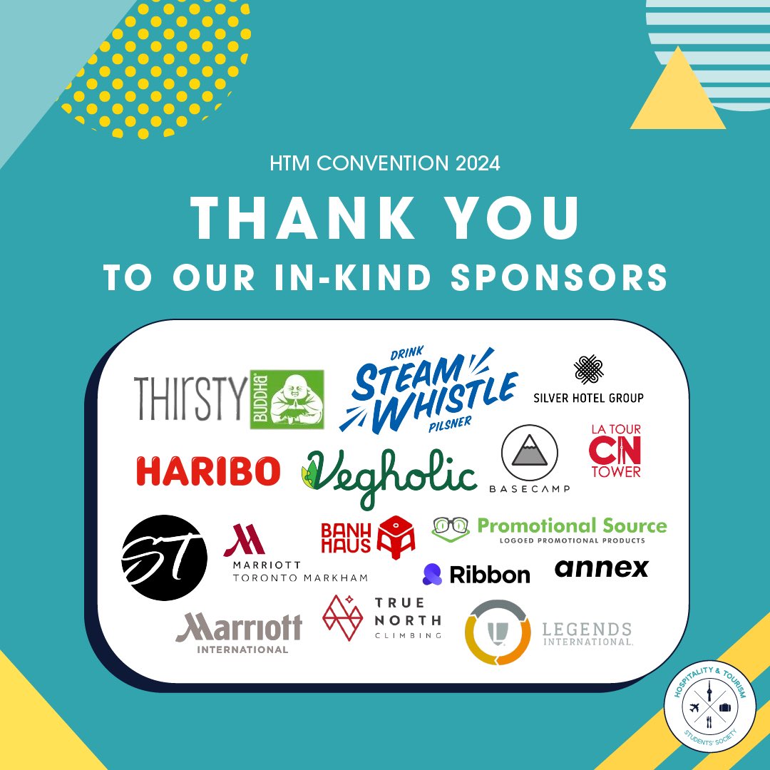 htssociety's tweet photo. HTSS would like to thank all our amazing 30+ sponsors for their generous support to the HTM Convention 2024! ❤️✨

Your contribution has significantly created unforgettable memories and we couldn’t have done that without you!!! 🫶🏻🎉

#HTSS #HTMConvention2024 https://t.co/d4PIXqNl2E