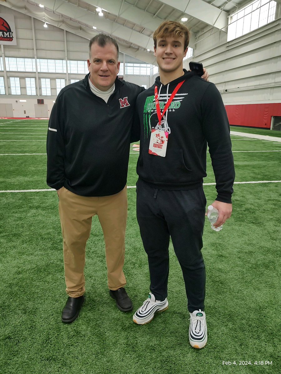 After a great junior day visit, Im honored to receive my 3rd division 1 offer from the MAC Champs, Miami (OH) University! <a href="/Martin_Miami_HC/">Chuck Martin</a> <a href="/Coachjpatton/">James Patton</a> <a href="/CoachBrown_DL/">Corey Brown</a> <a href="/CoachGibbons40/">Mike Gibbons</a> <a href="/Coach_Endo18/">Tristan Endo</a> <a href="/CoachFritz1/">Kenny Fritz</a> @HHSFootball2023 <a href="/DaleRodick/">Dale Rodick II</a> <a href="/morr_movement_/">Trevor Morrison</a>