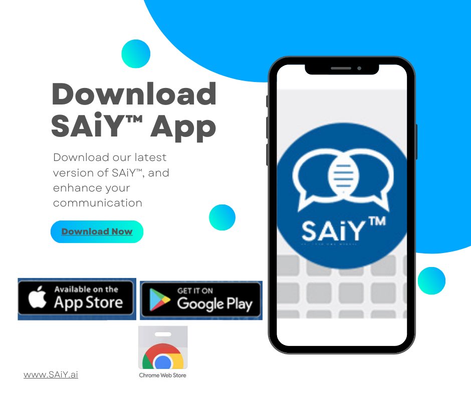 SAiY hello to your new communication booster.
youtu.be/YE1spnVE7II
#chatgpt #bard #genai