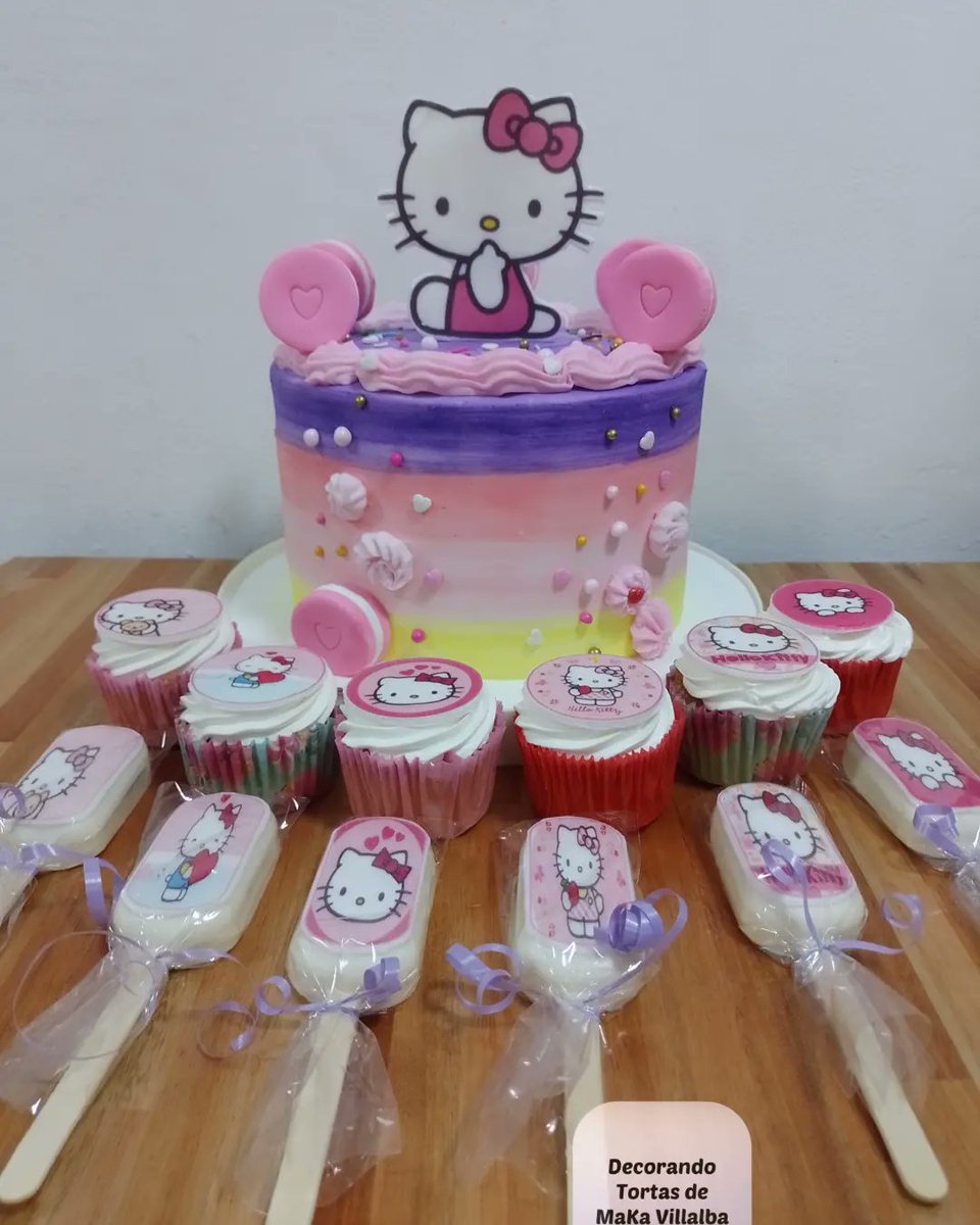 decorandoTortas's tweet photo. TORTA COLORIDA DE HELLO KITTY.

con acompañamiento de Cupcakes y Icepops

#cupcakesdecrema
#cupcakeshellokitty #icepopshellokitty
#icepops #hellokitty #hellokittycake #hellokittyandfriends 
#tortahellokitty #tortasdehellokitty #tortasdecumpleaños #tortaspersonalizadas
@hellokitty https://t.co/8vpCRTpDTM